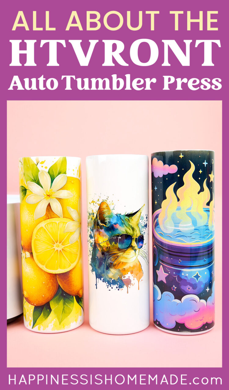 HTVRONT Auto Tumbler Mug Heat Press Machine for Sublimation DIY