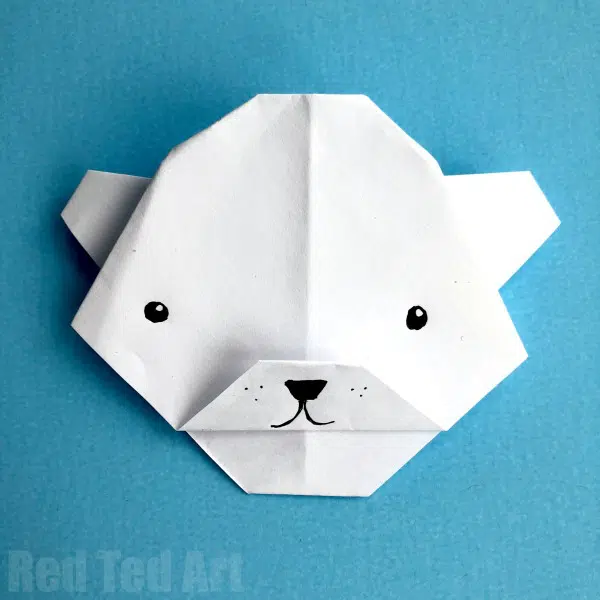 simple origami polar bear 