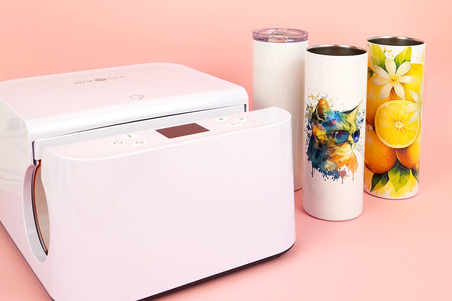 Demo & Review HTVRONT's new Auto Tumbler Heat Press #htvront #htvronta