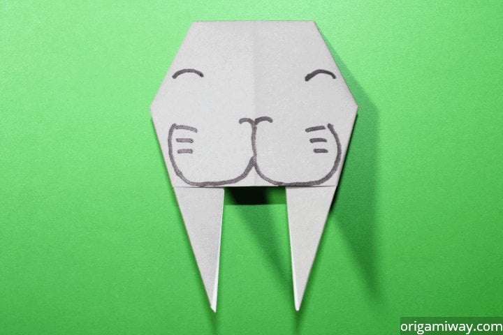 easy origami walrus 