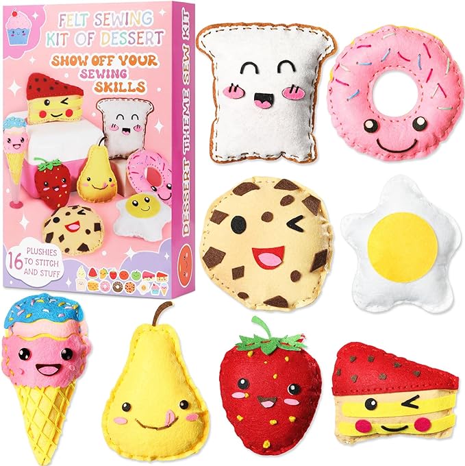 felt mini treats sewing plushie kit