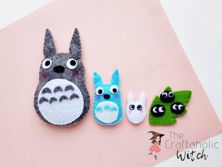 my neighbor totoro felt plushies