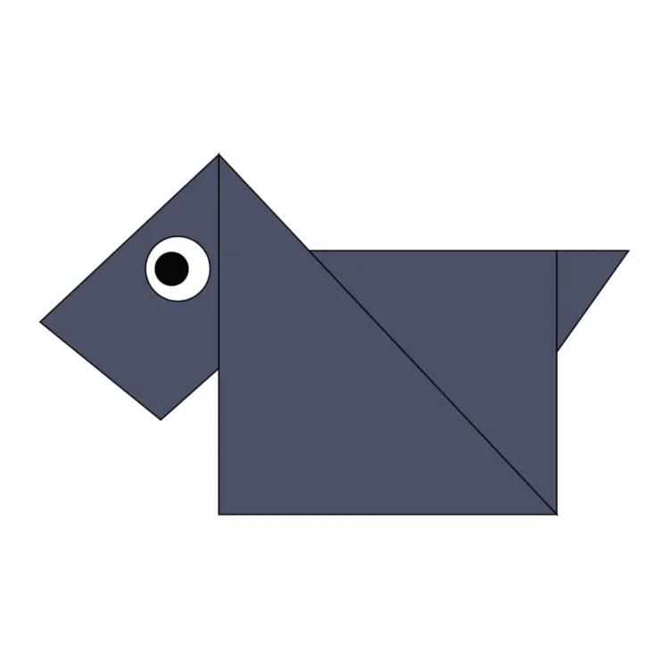 easy scottie dog origami project 