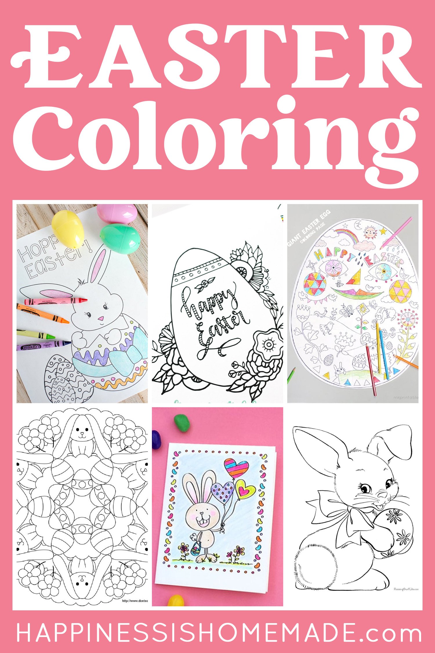 15+ FREE Easter Coloring Pages - Happiness is Homemade