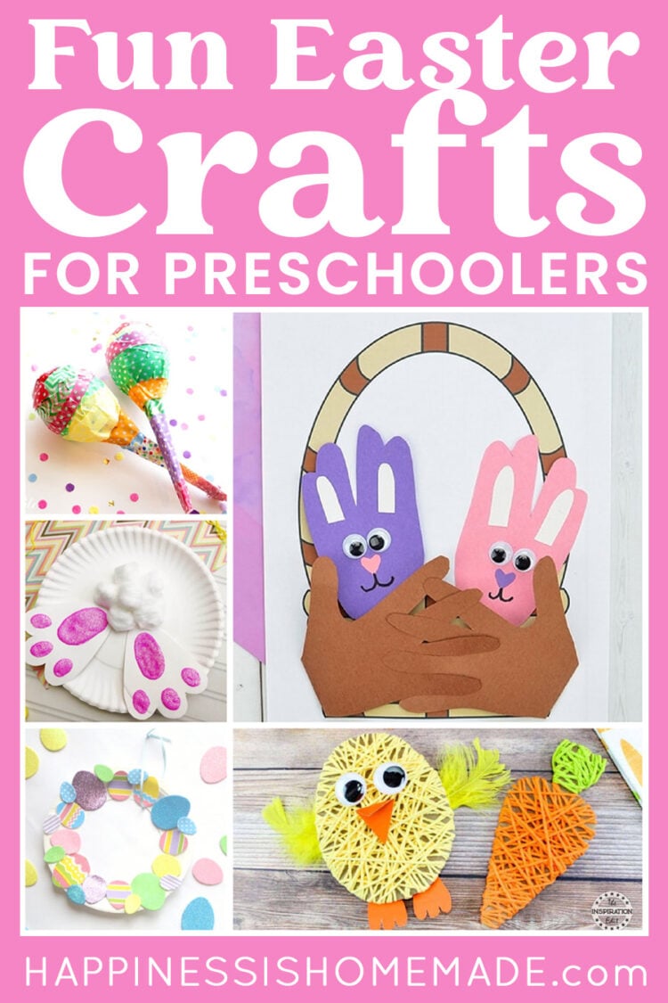 "Fun Easter Crafts for Preschoolers" graphic