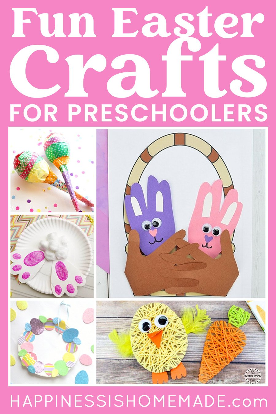 Easter Crafts for Preschoolers - Happiness is Homemade