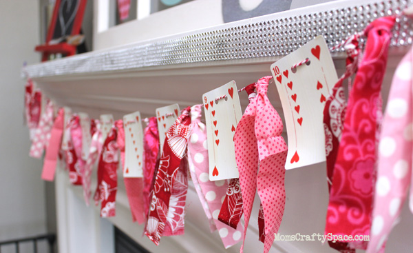 valentines day heart garland 