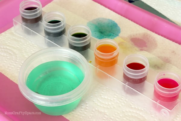 supplies for making watercolor doily banner