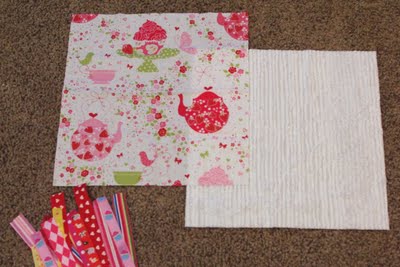 pieces for making diy baby blanket