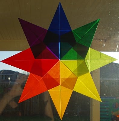 colorful waldorf stars kids craft