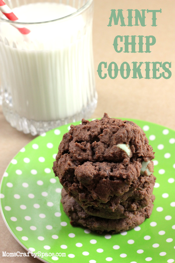 Mint Chocolate Chip Pudding Cookies {Recipe} Happiness is Homemade