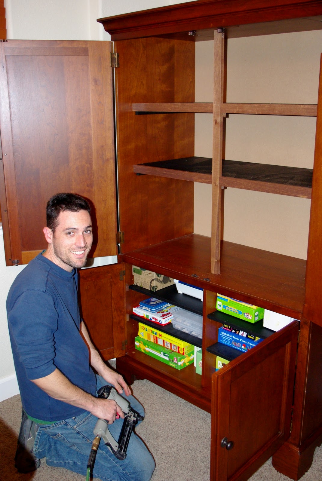 Art Armoire A Craigslist Makeover Happiness is Homemade