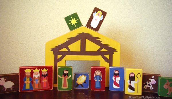 bible christmas nativity block set for kids