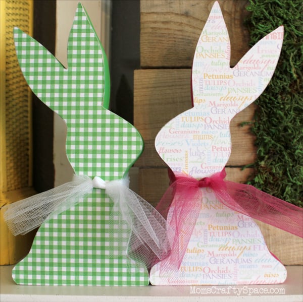adorable set of easter bunny decorations