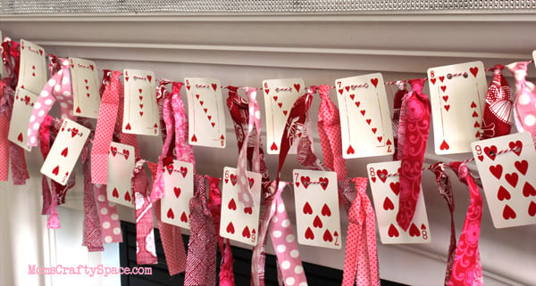 quick and easy valentines day decoration garland