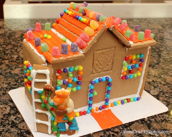 fun candy gingerbread house for kids to make