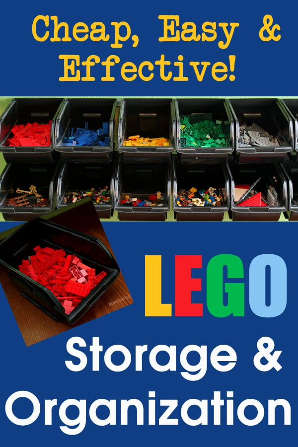 Cheap & Easy LEGO Storage Organizer - Happiness is Homemade