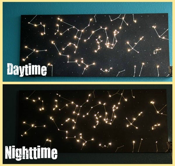 daytime and nighttime examples of constellation canvas