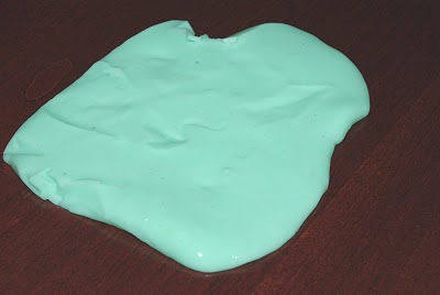 mint green slime for kids