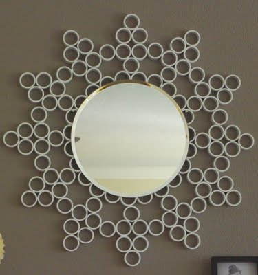 awesome sunburst upcycled mirror
