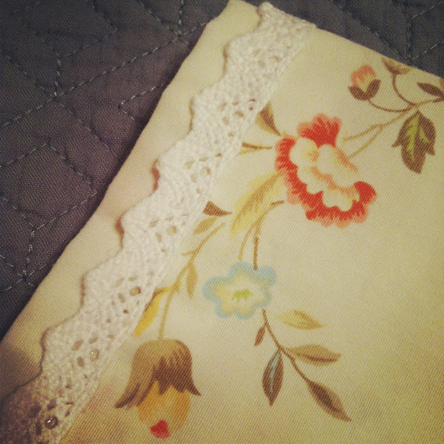 pretty white lace bordering pajama shorts 