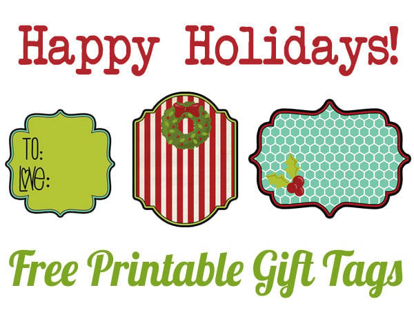 printable holiday gift tags 