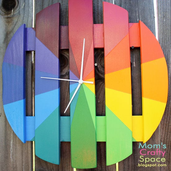 colorful out doors clock idea