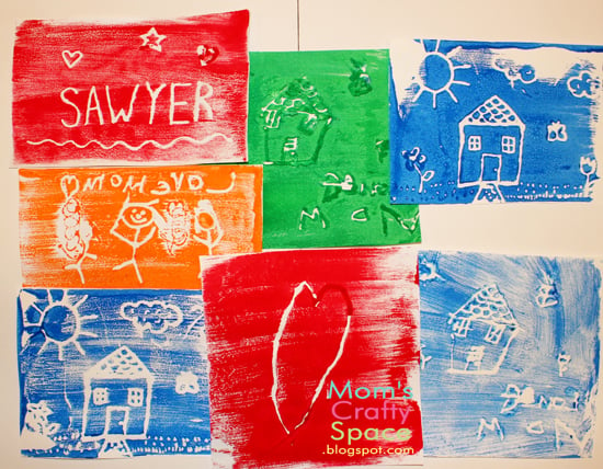 Styrofoam Printmaking with Kids - TinkerLab