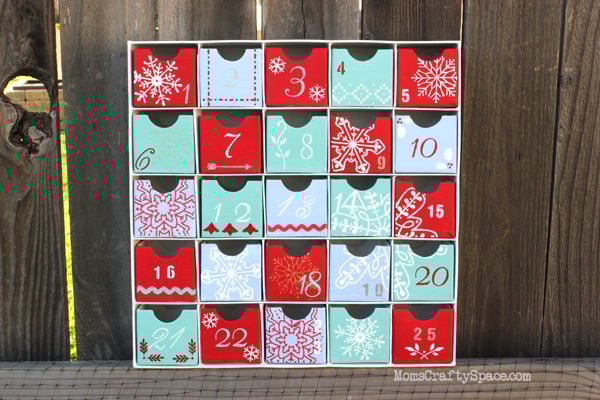 Screen Printed Advent Calendar - Happiness is Homemade