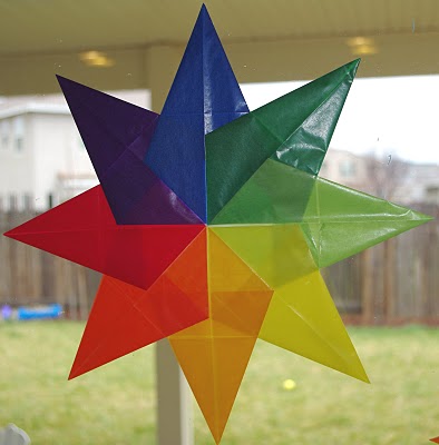 pretty diy window stars