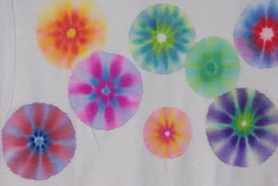 coffee filters tie dyed 