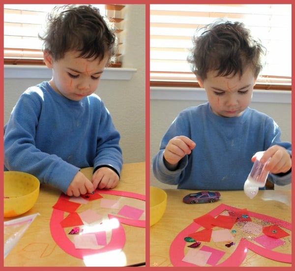 Wax Paper Heart Suncatcher (with Template) - Crafting Jeannie