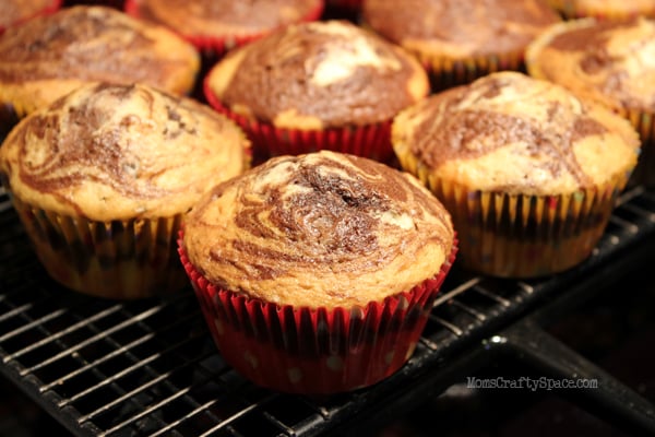 cupcakes risen from the oven