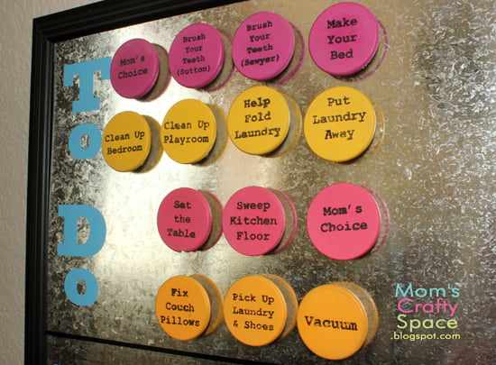 colorful chore chart magnets 