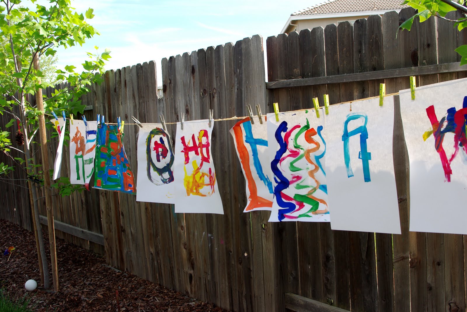 Outdoor Art Happiness is Homemade