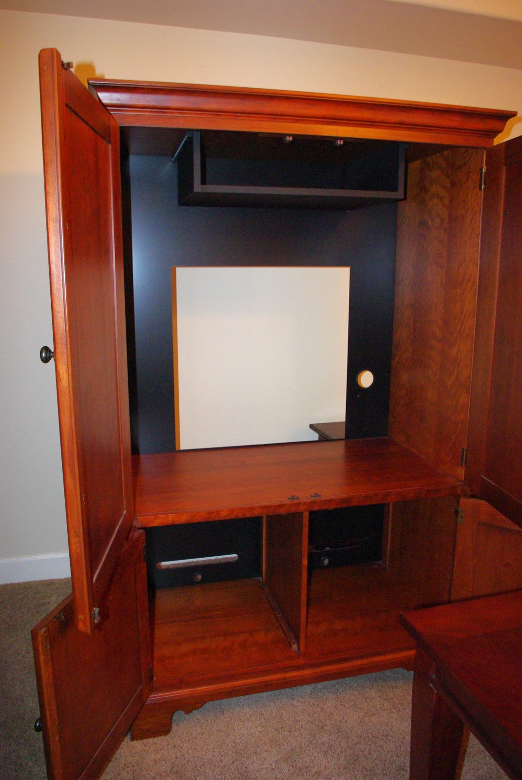 Art Armoire A Craigslist Makeover Happiness is Homemade