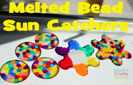 melted bead sun catcher kids craft 
