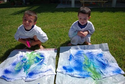 kids painted shirt projects 