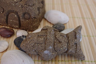 sand fish that reads \"fish\"