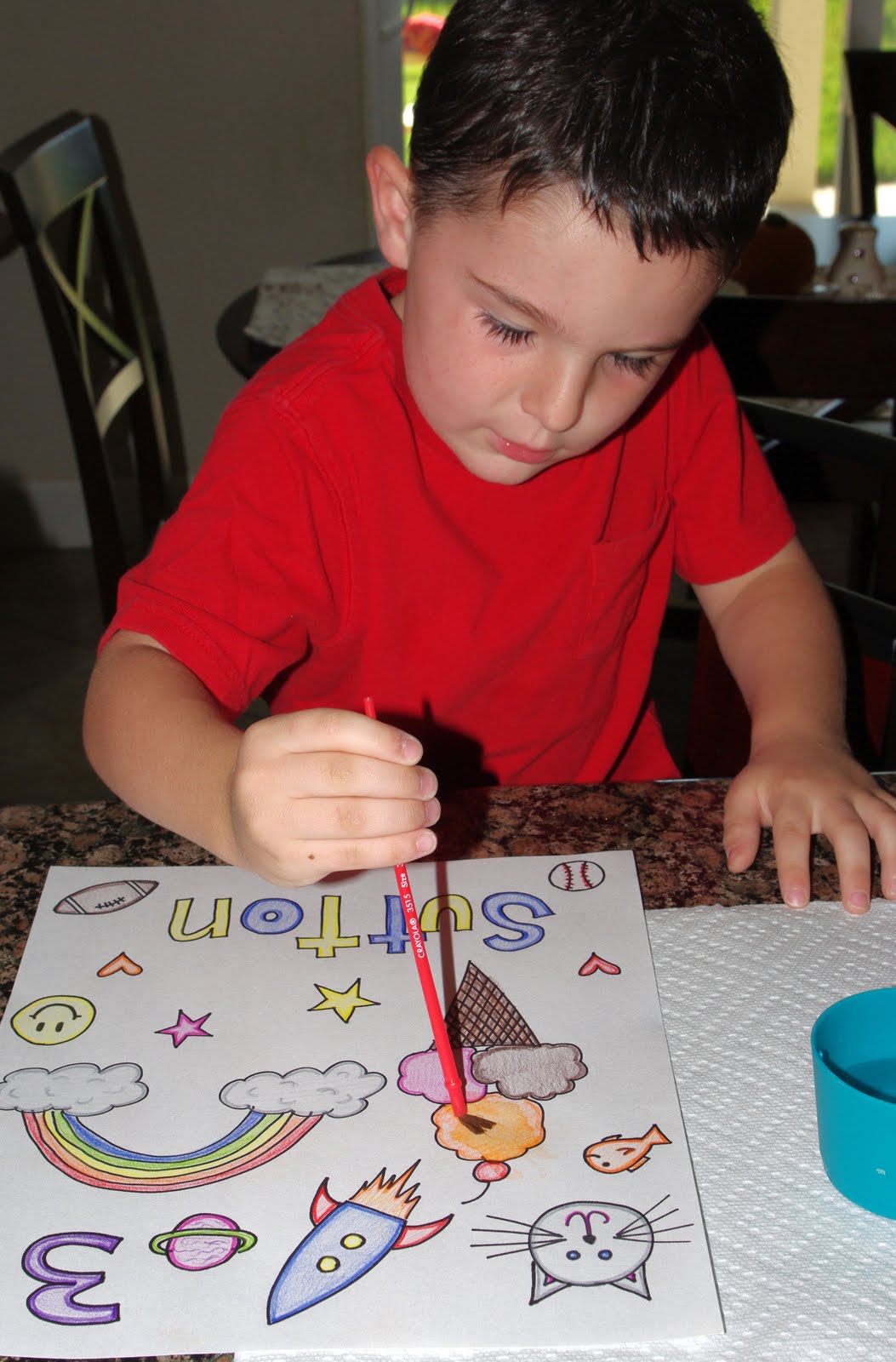 DIY PaintWithWater Pages {Tutorial} Happiness is Homemade