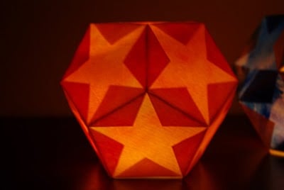 star shaped paper lantern for kids