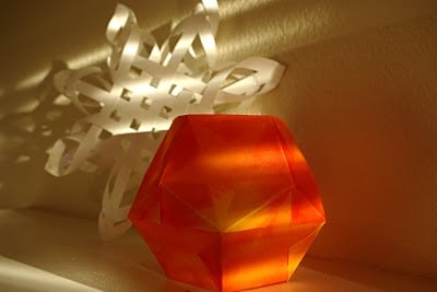 pretty orange star lantern